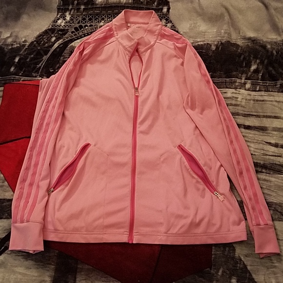 adidas Jackets & Blazers - Adidas Clima Lite med pink zip up jacket